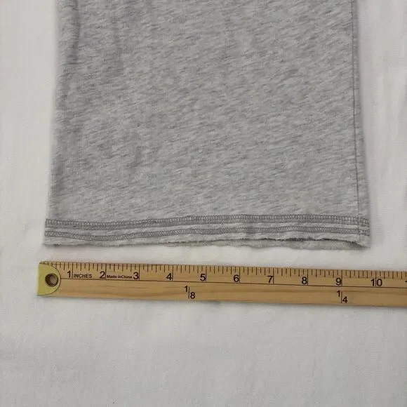 Vintage Victoria's Secret PINK Gray Wide Leg Heart and Peace Sign Sweatpants XS - Picture 12 of 12